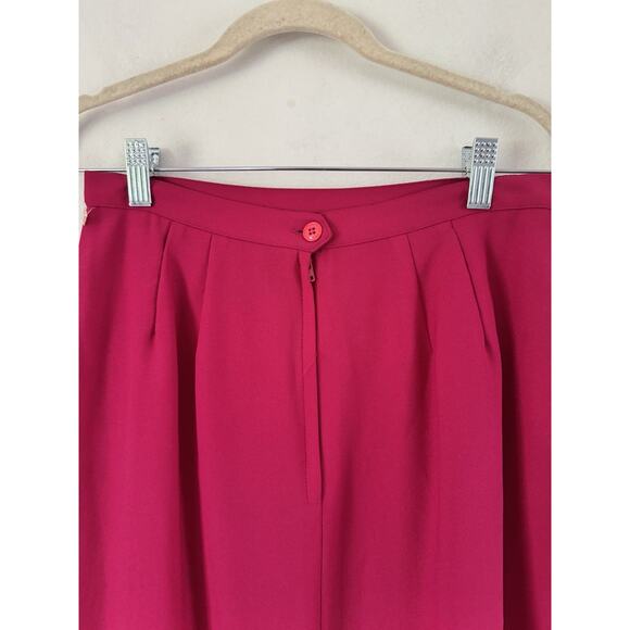 NWOT Kasper ASL Skirt Fuchsia Vintage Midi Pencil Skirt Women’s Size 10 - Picture 4 of 6